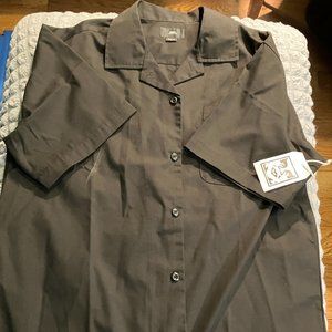 Obey Market Woven button up shirt black shorts sleeve ss small